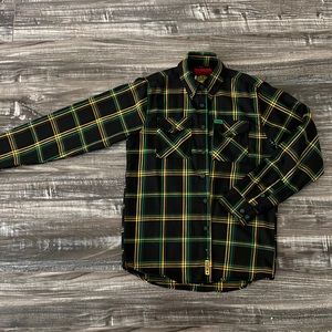 Never worn red gold green and black